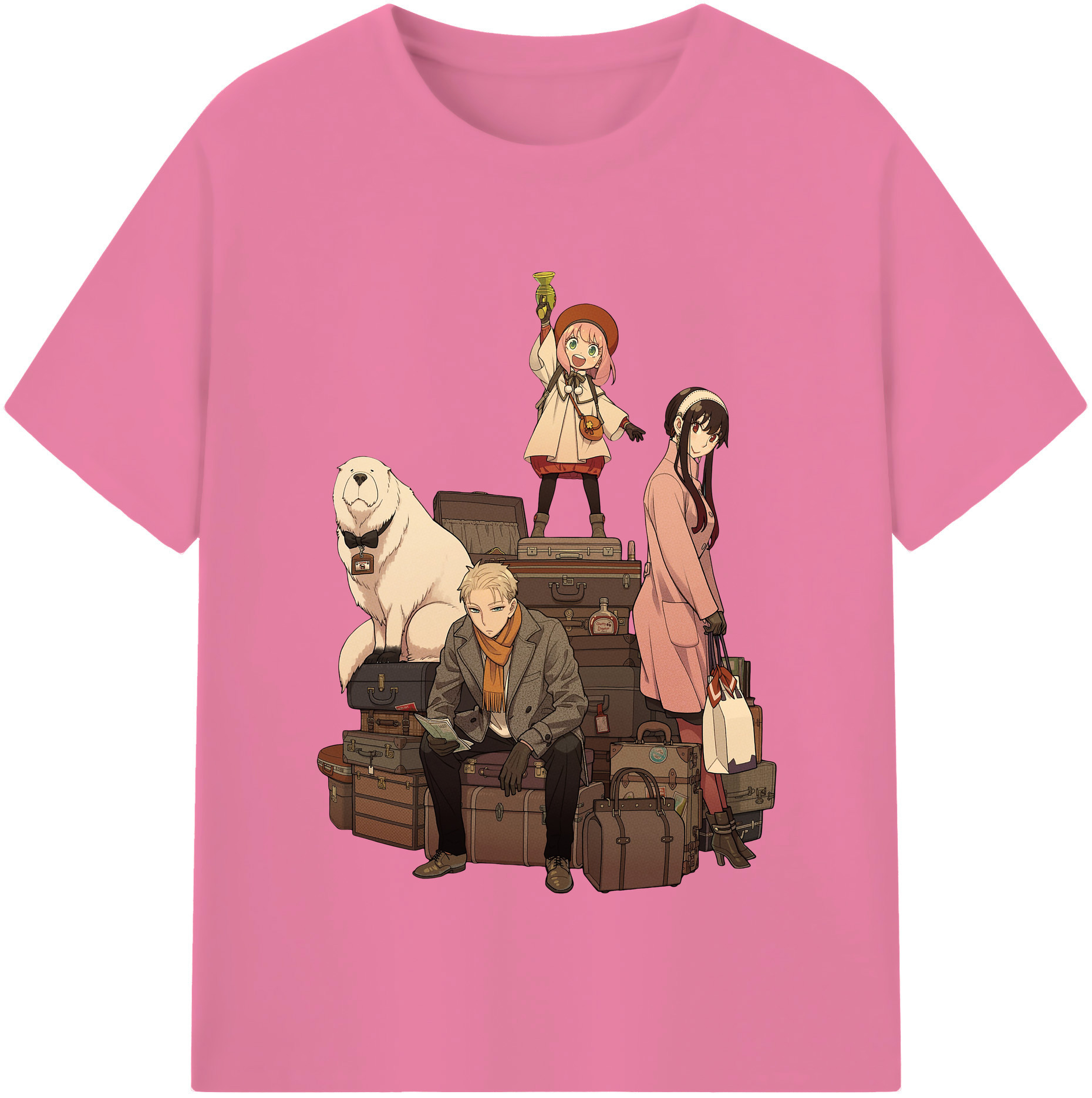 （画像用） SPY×FAMILY间谍家家酒 綿100％半袖Tシャツ（フロントプリント）